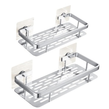 ZESTAW 2 SZT PÓŁKA WISZĄCA SAMOPRZYLEPNA LOFT ŚCIENNA