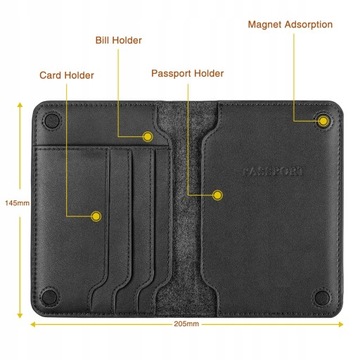 Uniwersalne etui na uchwyt, pokrowiec na portfel