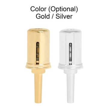 TR-16 Мундштук для валторны с редуктором давления, серебряный тренажер для дыхания