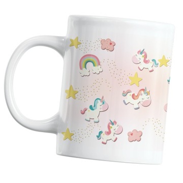 Kubek jednorożec jednorożce unicorn magia tęcza