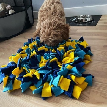 Нюхательный коврик для собак и кошек (разные цвета), развивающая игрушка для лакомств.