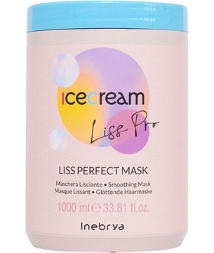 Maska wygładzająca włosy Inebrya Ice Cream Liss-Pro Perfect Mask 1000ml