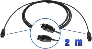 ОПТИЧЕСКИЙ АУДИОКАБЕЛЬ TOSLINK SPDIF DIGITAL T-T 2м