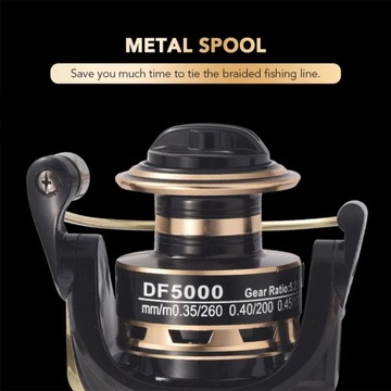 Катушка для дальнего заброса DF5000, металлическая ручка.