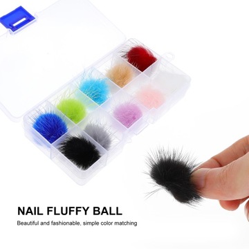 AKCESORIA ARTYSTYCZNE BEAUTIE NAIL FLUFFY BALLS