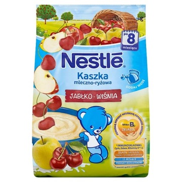 Nestlé Kaszka mleczno-ryżowa jabłko-wiśnia dla nie