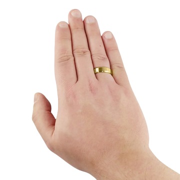 ЗОЛОТЫЕ ОБРУЧАЛЬНЫЕ КОЛЬЦА С ФОСКОЙ KO2, СТАЛЬ 316L