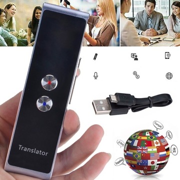 ПОРТАТИВНЫЙ УМНЫЙ ДВУСТОРОННИЙ ПЕРЕВОДЧИК ПЕРЕВОДЧИК 33 ЯЗЫКА