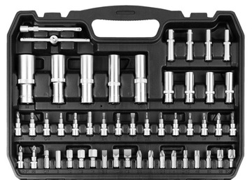 Ключи торцевые NEO 108 el 1/4 1/2 чемодан + лист рожковых ключей