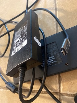 Док-станция Dell WD19TB USB-C/DP с блоком питания Dell мощностью 130 Вт и кабелем питания,