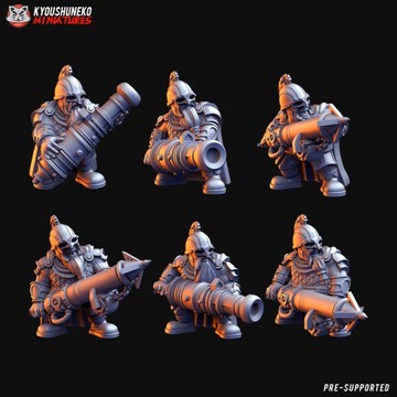 Dwarf Cannoneer Unit- Dwarven Holds - 6 szt.