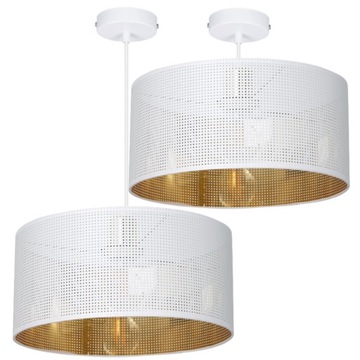 LAMPA WISZĄCA SUFITOWA ABAŻUR AŻUROWY 40 CM DZIURY