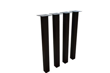 Nogi metalowe do stołu biurka Loft 6x6 cm 4 szt.