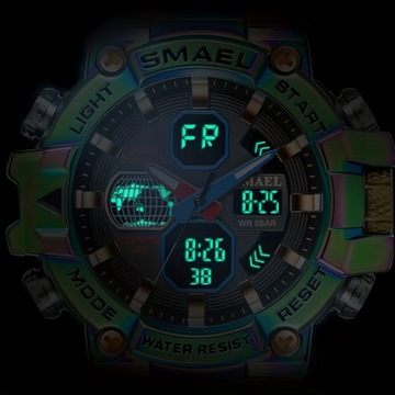 SMAEL красочные аналогово-цифровые мужские кварцевые часы