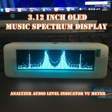 3.12in OLED Music Spectrum Display Analyzer słuch