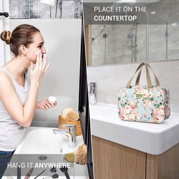 Большая дорожная косметичка с цветами