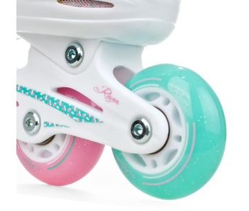 Роликовые коньки роликовые коньки 4IN1 Raven Lia Plus Mint 30-33 светодиодные колеса