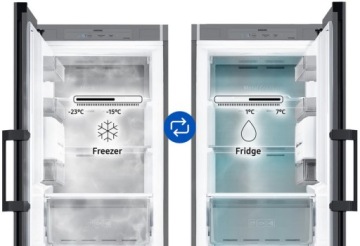 Samsung Twin Bespoke RZ32C76CEAP морозильник с ящиком 323 л 186 см SpaceMax