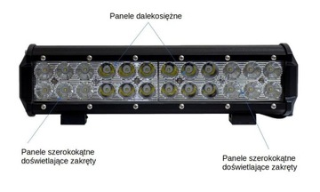 Галогенная лампа 24 x LED CREE COMBO 250 Ватт 10000 Лм + переключатель для Quad