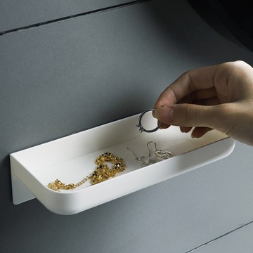 НАСТЕННАЯ ПОДСТАВКА ПОЛКИ ДЛЯ ТУАЛЕТА ПЛАСТИКОВАЯ ПОЛКА 2