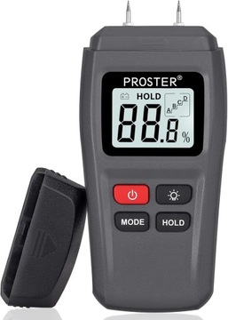 WILGOTNOŚCIOMIERZ MIERNIK WILGOTNOŚCI DREWNA LCD + baterie