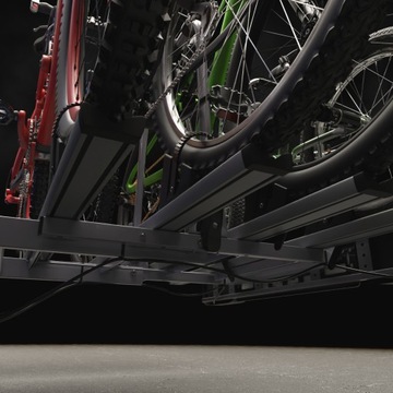 ПОЛКА ДЛЯ ВЕЛОСИПЕДОВ НА ПЛАТФОРМЕ С КРЮКОМ НА 4 ВЕЛОСИПЕДА - AMOS - ПОВОРОТНЫЙ ЗАМОК С 13 ПИНАМИ