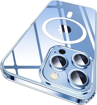 ETUI MAGNETYCZNE MOCNE PRZEZROCZYSTE DO IPHONE 13 PRO