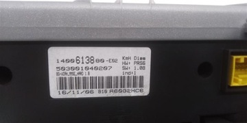 CITROEN C8 2.0 HDI PŘÍSTROJOVÁ DESKA BUDÍKY 1400613880 EVROPA