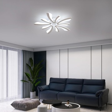 СВЕТОДИОДНЫЙ ПОТОЛОЧНЫЙ СВЕТИЛЬНИК, БЕЛАЯ ЛЮСТРА, 48ВТ + ДИСТАНЦИОННОЕ УПРАВЛЕНИЕ