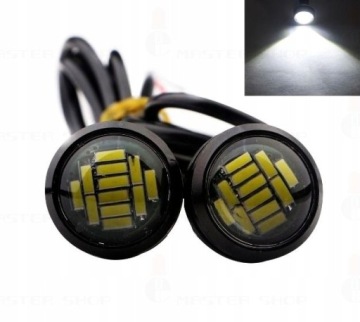 ДНЕВНЫЕ ХОДОВЫЕ ОГНИ LEDS DRL 12 LED КРУГЛЫЕ 2 ШТ.