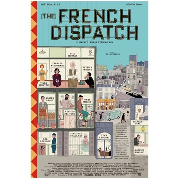 Plakat The French Dispatch Wes Anderson A1+