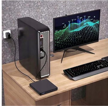 ВНЕШНИЙ ПРИВОД CD-R DVD-ROM RW USB-РЕКОРДЕР ДЛЯ ТОНКОГО НОУТБУКА