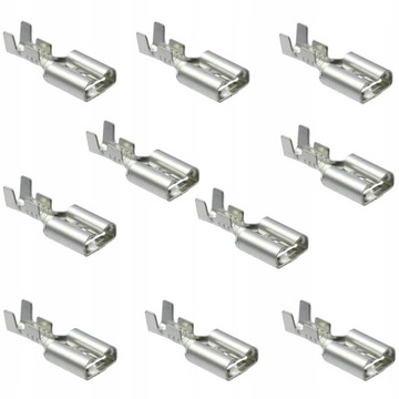 KONEKTOR ŻEŃSKI 6,3 KONEKTORY KABLOWE x 10