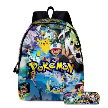 PLECAK SZKOLNY PIÓRNIK Pokémon kombinatoryczny-RÓŻNE WZORY