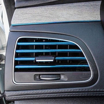 ДЕКОРАТИВНЫЕ ПОЛОСКИ НАПРЕСОВАННЫЕ на дефлектор автомобиля, 10 шт.