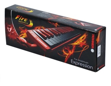 Клавишная губная гармошка MELODYKA Hohner Fire Red 32 RED