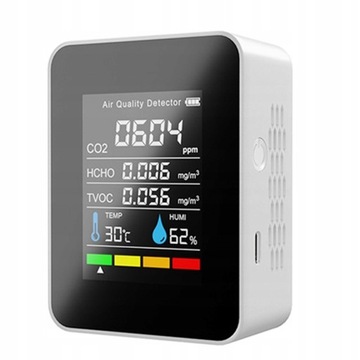 5 In1 CO2 miernik cyfrowy miernik temperatury i wi