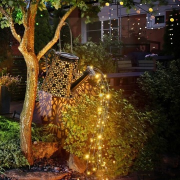 Декоративная садовая солнечная лампа LED лейка