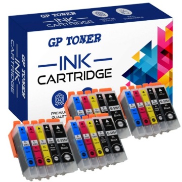 20x Náplně Do Tiskárny Epson XP530 XP830 T3351 T3361-T3364 XP540 XP630 XP900