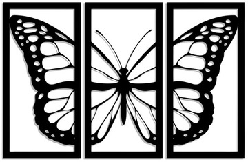 AŻUROWY OBRAZ PANEL TRYPTYK 120CM XL! 17 KOLORÓW!