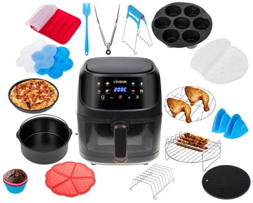 POLSLKA FRYTOWNICA BEZTŁUSZCZOWA AIR FRYER 5502 + AKCESORIA