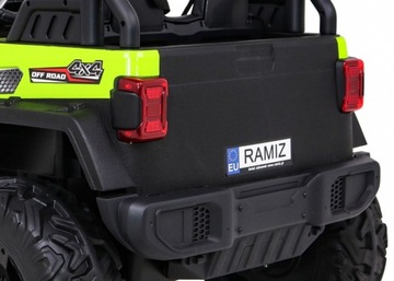 mocny samochód elektryczny dla dziecka MASTER OF TERAIN + pilot + duże koła