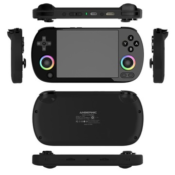 Игровая консоль RG40XX H в стиле ретро, ​​с RGB-подсветкой, 4,0-дюймовым IPS-экраном, 64 ГБ