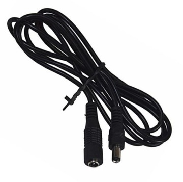 PRZEDŁUŻACZ DC ZASILACZA TAŚM LED 12v 2,1/5,5mm Gniazdo/Wtyk 1,5m