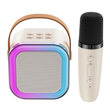 Wireless Bluetooth Mini Microphone Speaker Single Microphone Beige