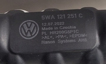 5WA121251C ORIGINÁLNÍ CHLADIČ VODY VW SKODA AUDI SEAT