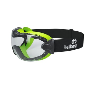 Hellberg 25045-001 Gogle ochronne odporne na zarysowanie i zaparowanie