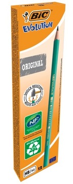 Ołówek bez gumki BiC Evolution Original 12 sztuk