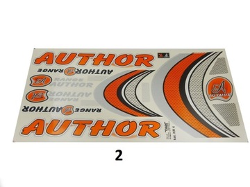 NAKLEJKI ROWEROWE POMARAŃCZOWE KR4