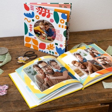 Фотокнига, Фотоальбом 20х20 квадрат - 40 страниц, школьный пакет, 10 штук